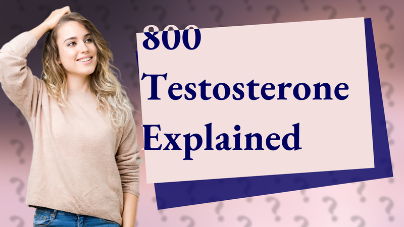 800 Testosterone Explained