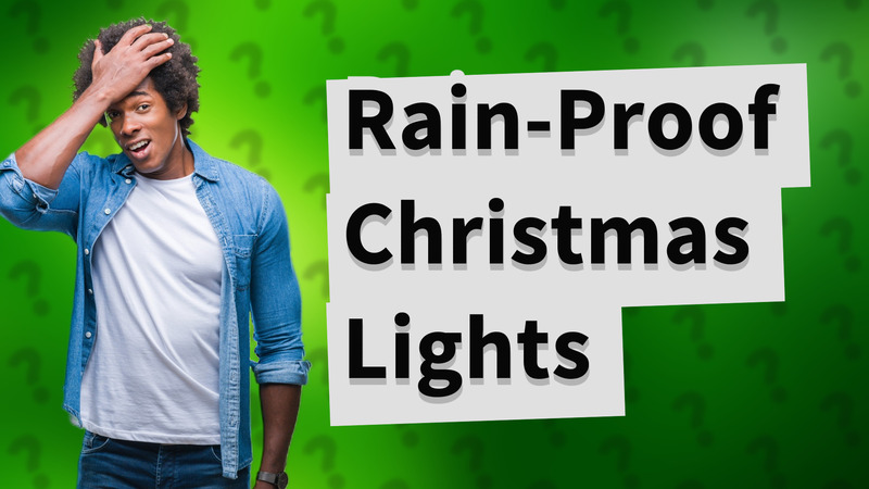 Rain-Proof Christmas Lights
