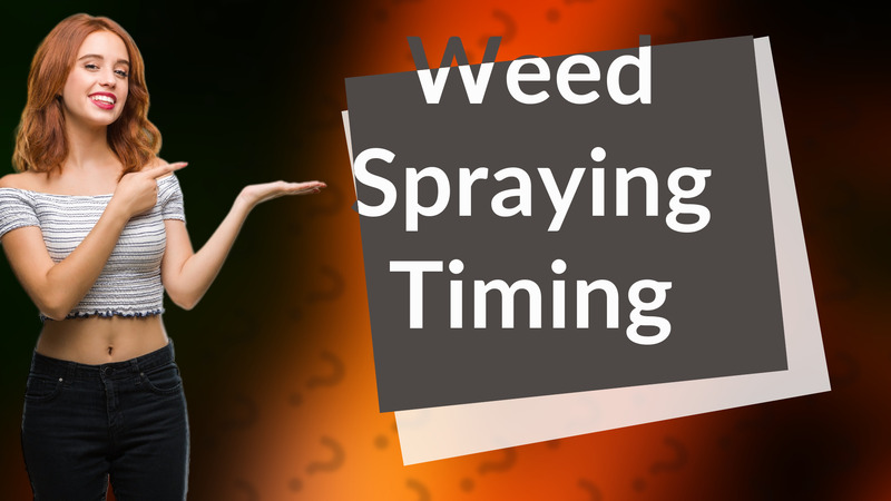 Weed Spraying Timing