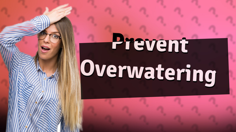 Prevent Overwatering