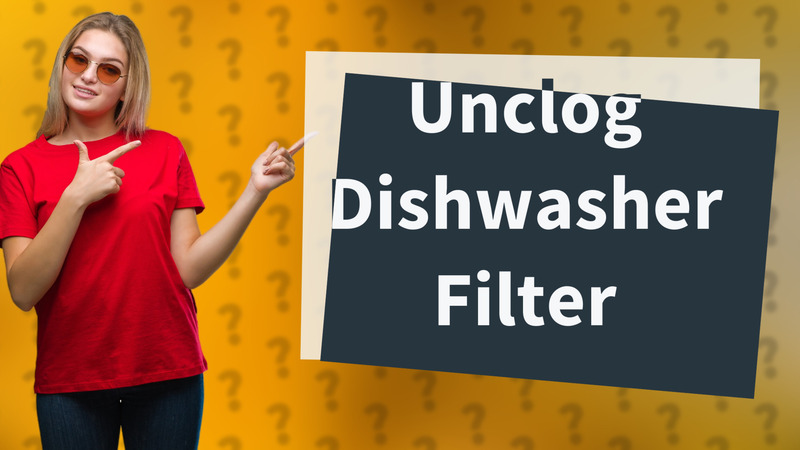 Unclog Dishwasher Filter