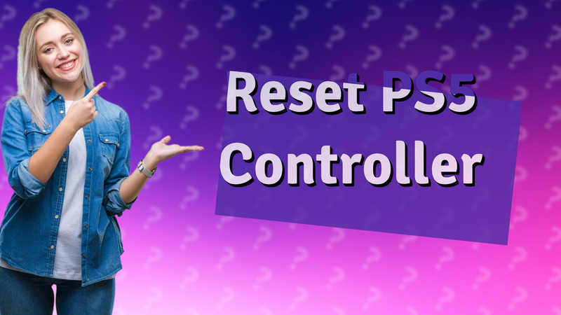 Reset PS5 Controller