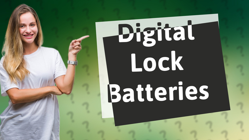 Digital Lock Batteries