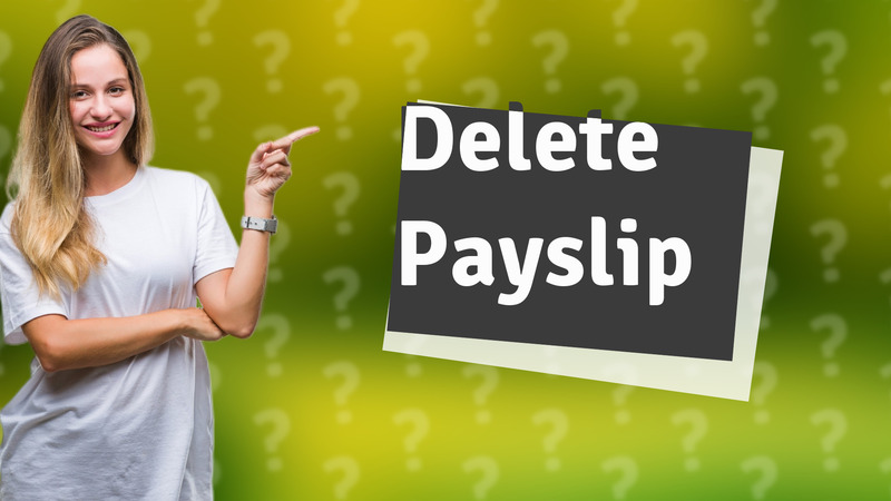 Delete Payslip