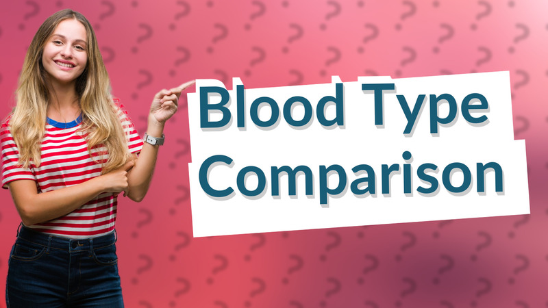 Blood Type Comparison