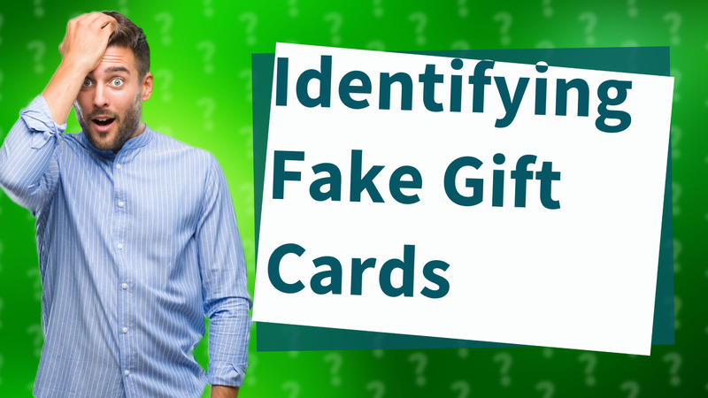 Identifying Fake Gift Cards