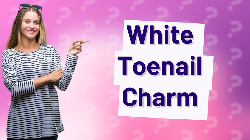 White Toenail Charm