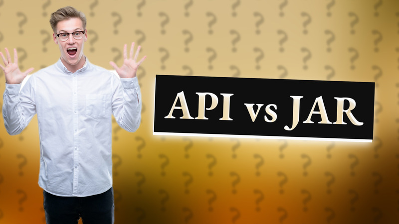 API vs JAR