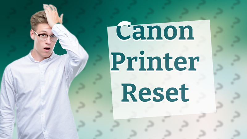 Canon Printer Reset