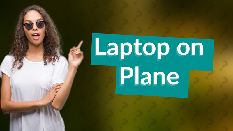 Laptop on Plane
