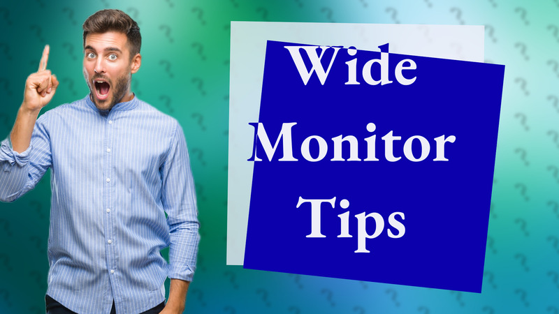 Wide Monitor Tips