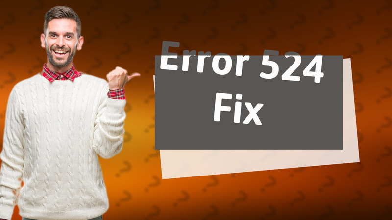 Error 524 Fix