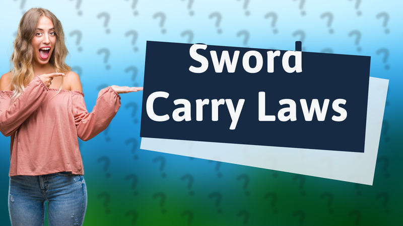 Sword Carry Laws