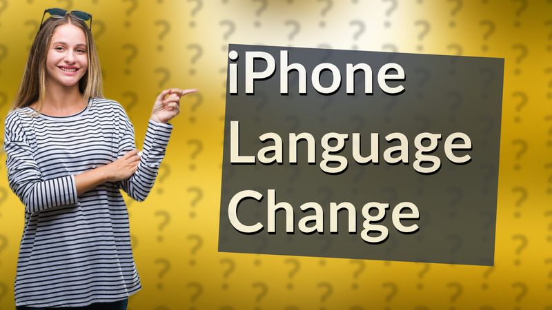 iPhone Language Change