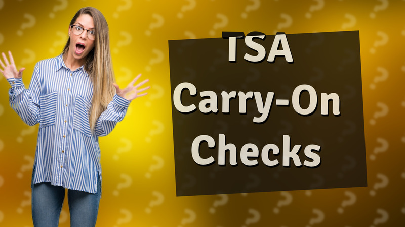 TSA Carry-On Checks