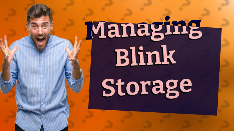 Managing Blink Storage