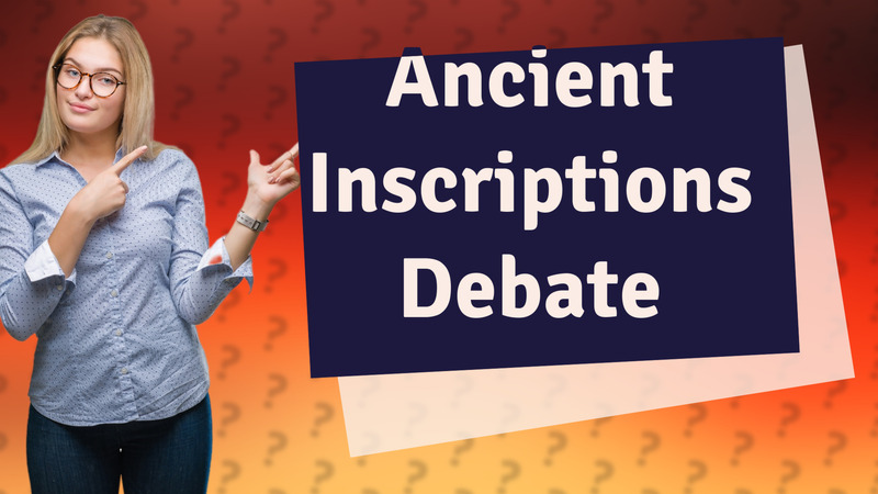 Ancient Inscriptions Debate