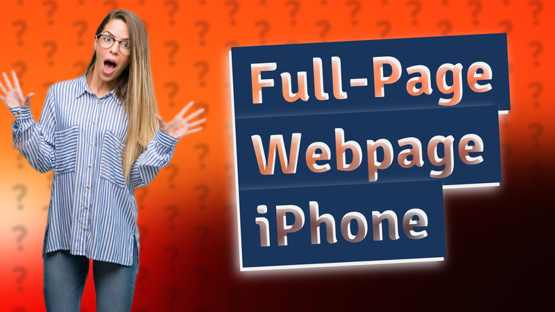 Full-Page Webpage iPhone