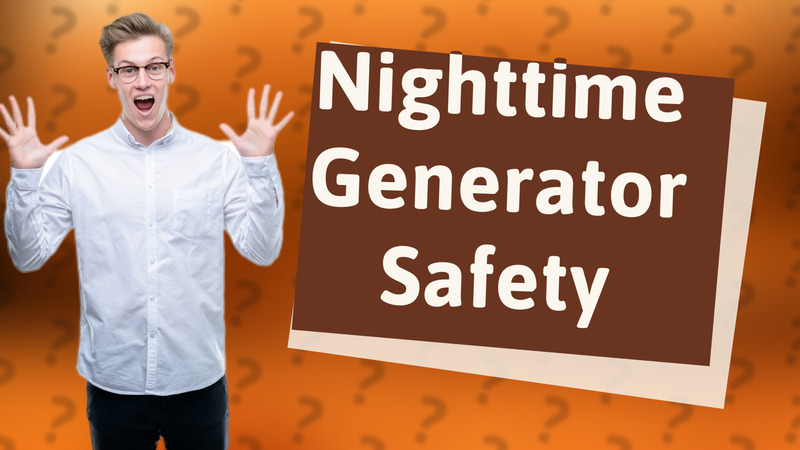 Nighttime Generator Safety
