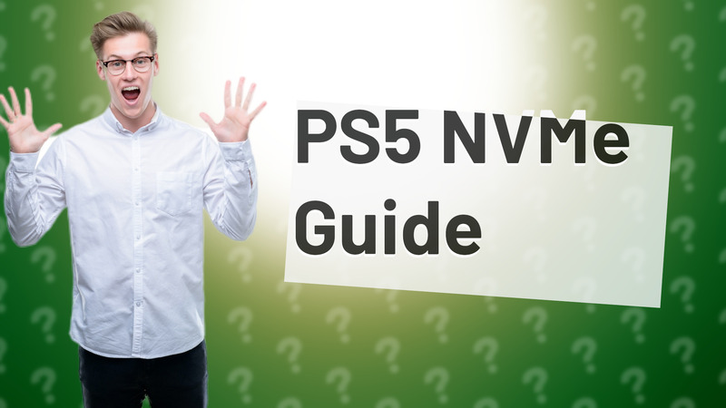 PS5 NVMe Guide