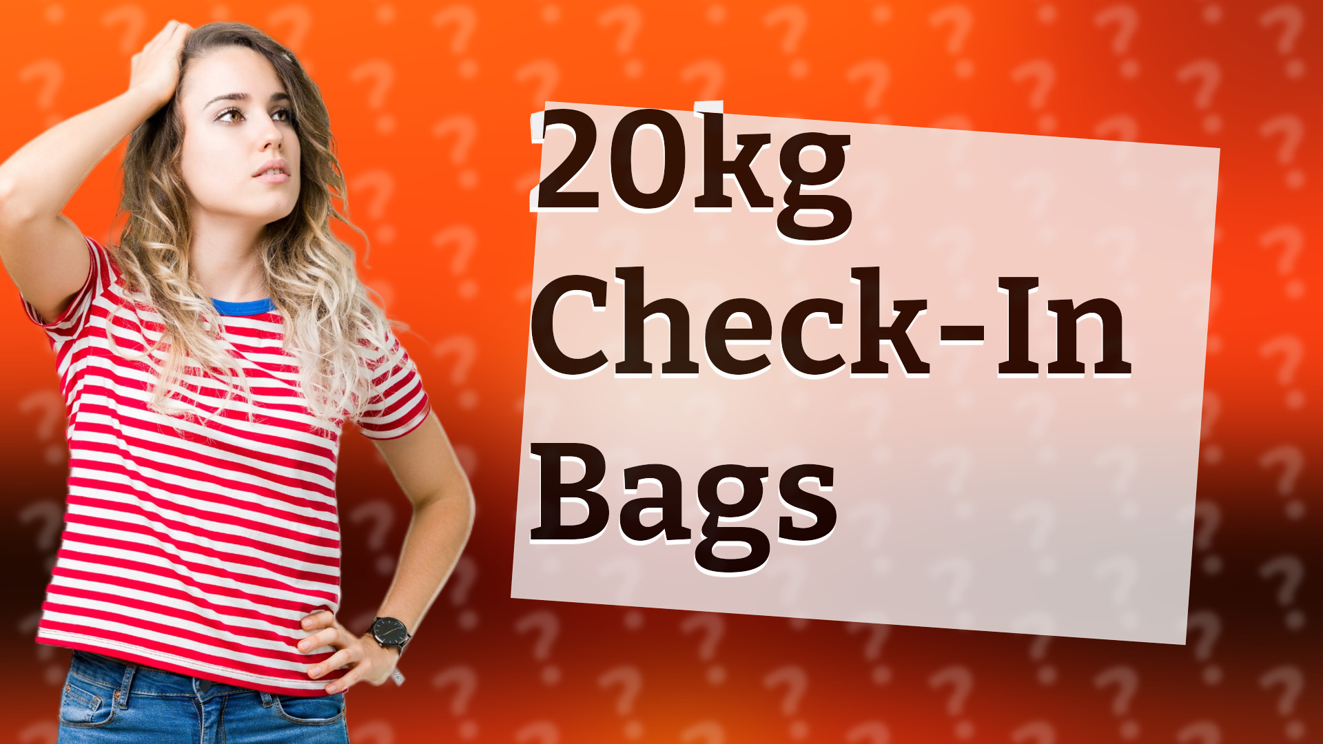 20kg Check-In Bags