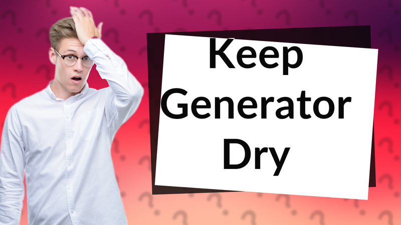 Keep Generator Dry