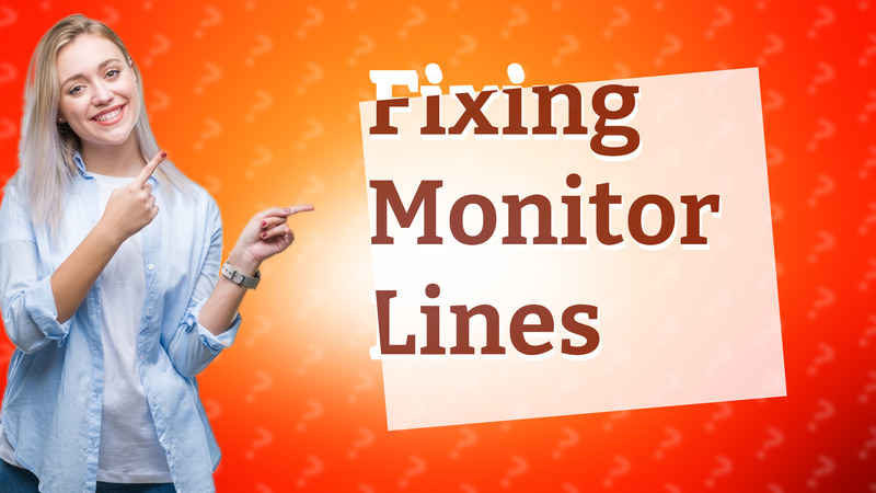 Fixing Monitor Lines