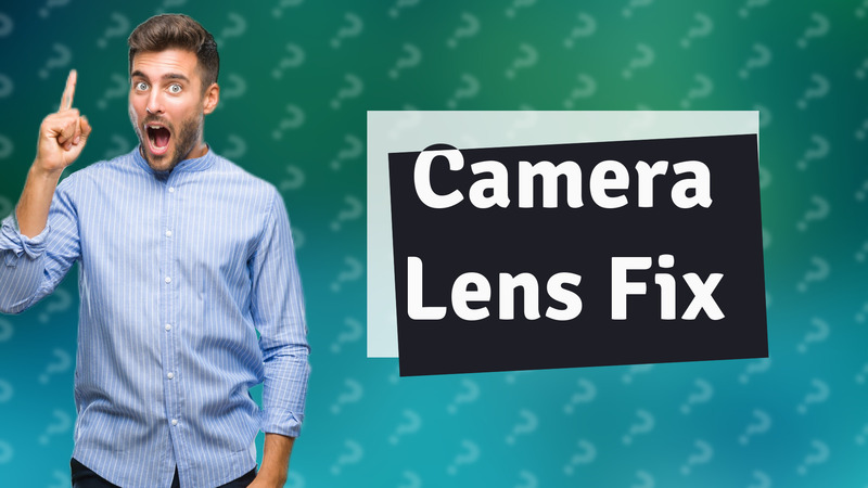 Camera Lens Fix