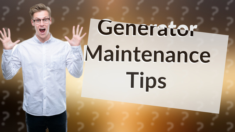 Generator Maintenance Tips