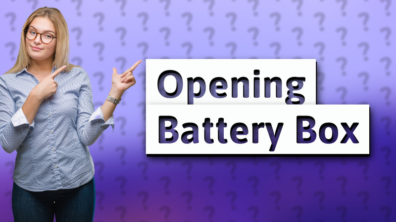 Opening Battery Box