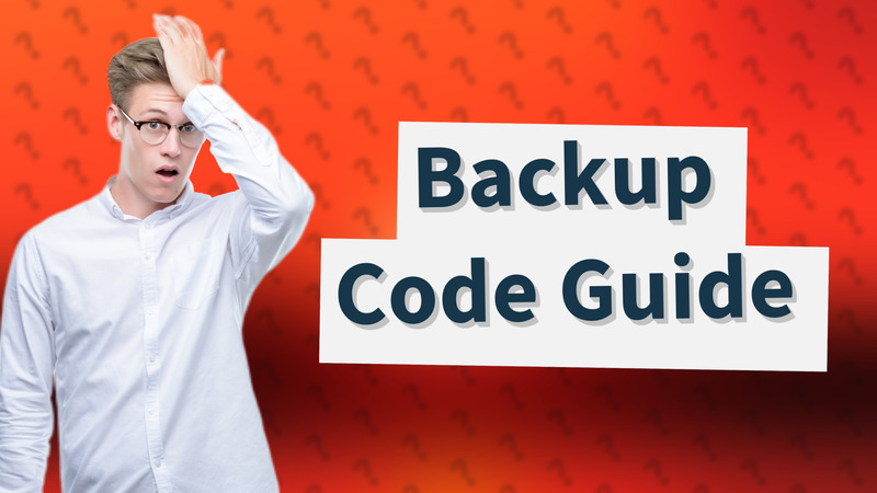 Backup Code Guide