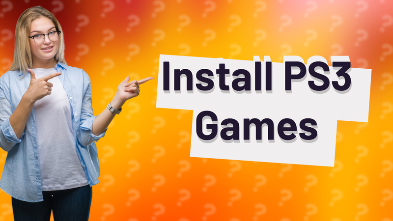 Install PS3 Games
