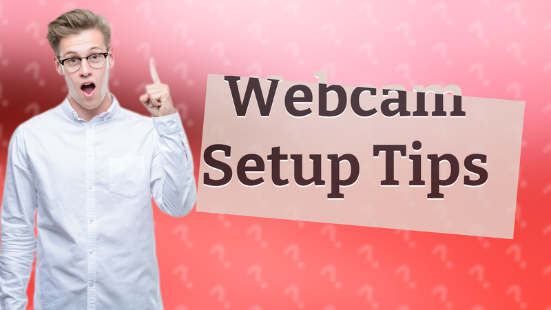 Webcam Setup Tips