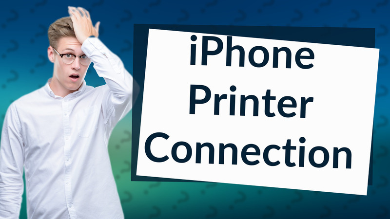 iPhone Printer Connection