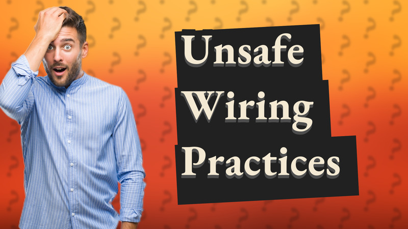 Unsafe Wiring Practices