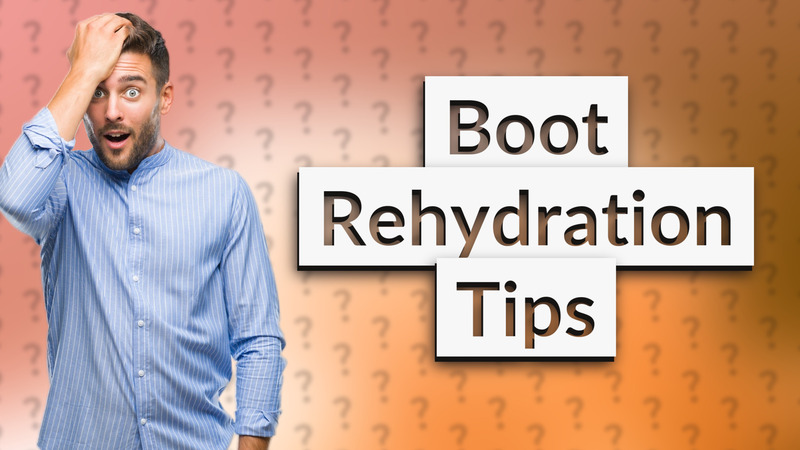Boot Rehydration Tips