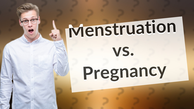 Menstruation vs. Pregnancy