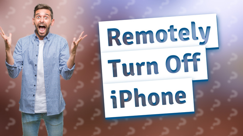 Remotely Turn Off iPhone