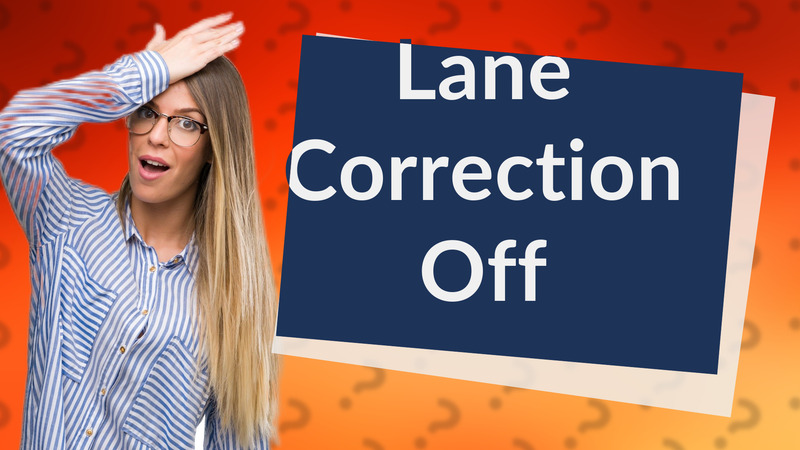 Lane Correction Off
