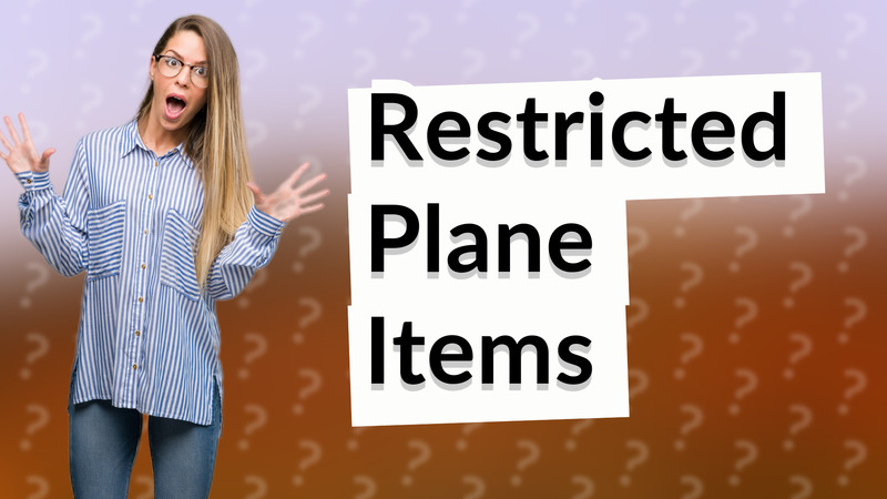 Restricted Plane Items