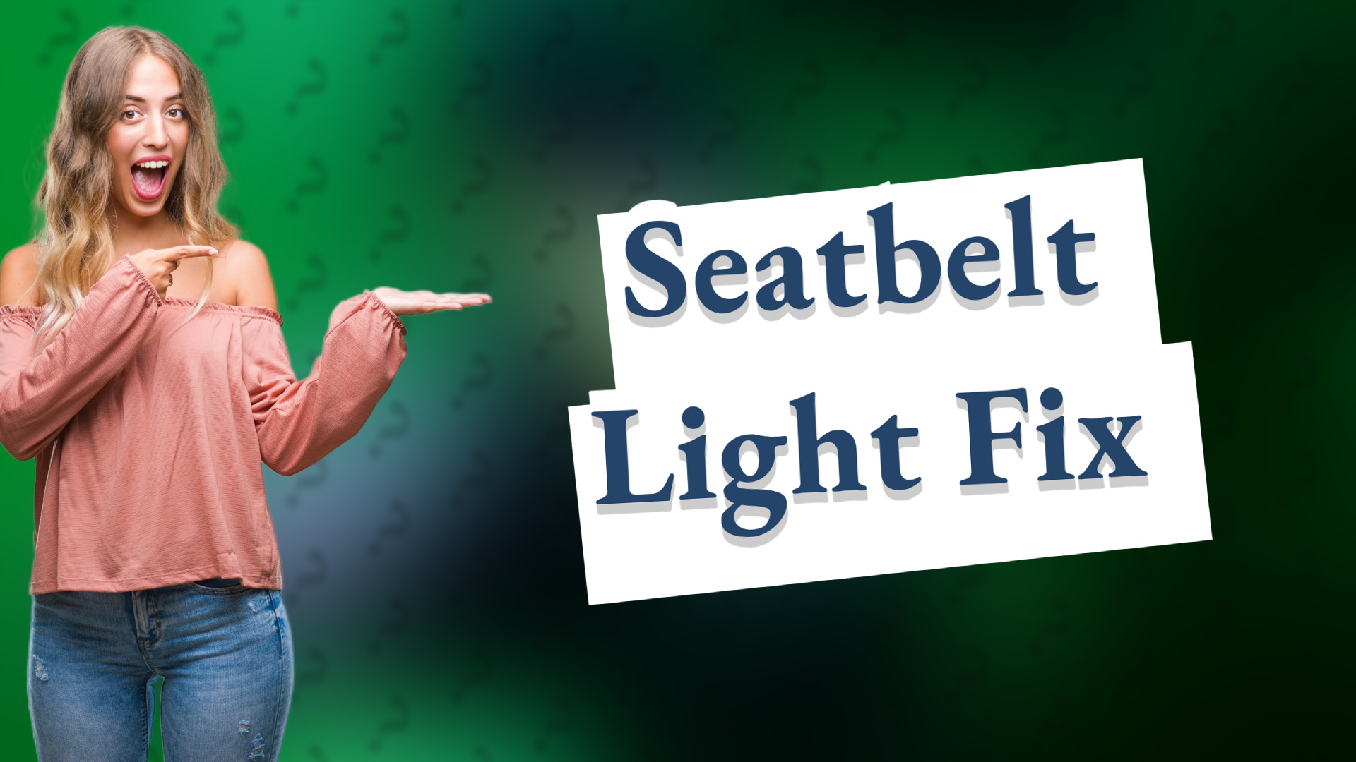 Seatbelt Light Fix