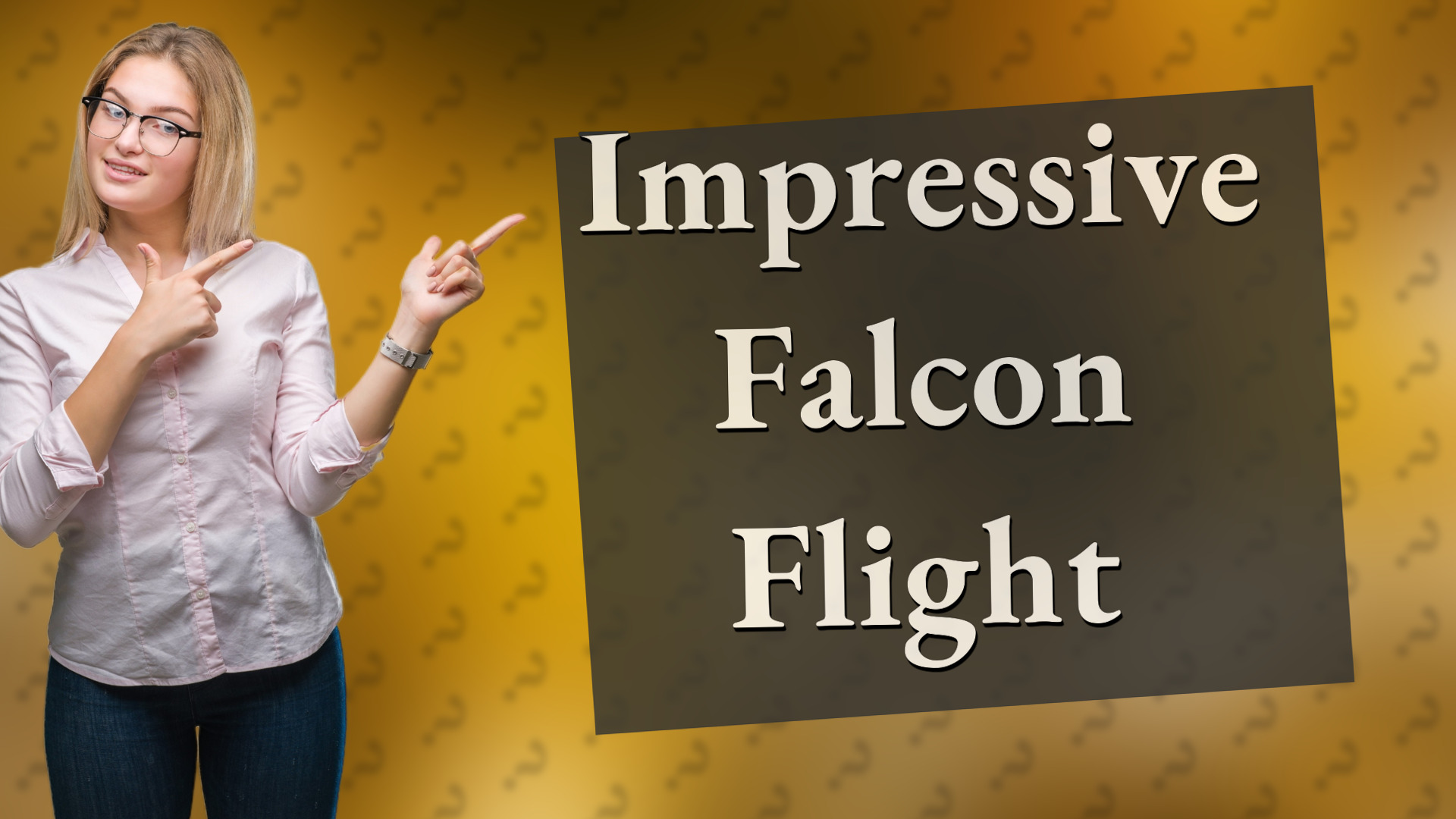 Impressive Falcon Flight