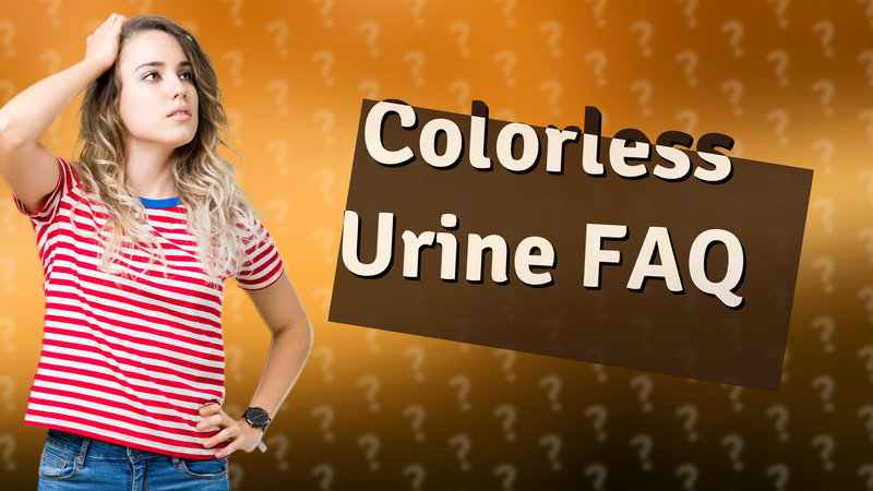 Colorless Urine FAQ