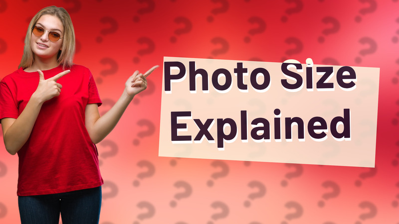 Photo Size Explained