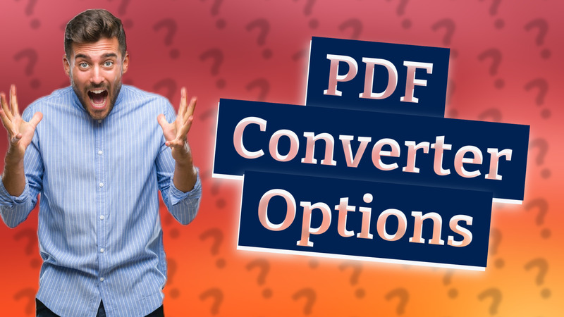 PDF Converter Options