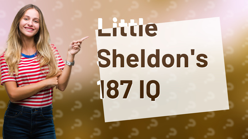 Little Sheldon's 187 IQ