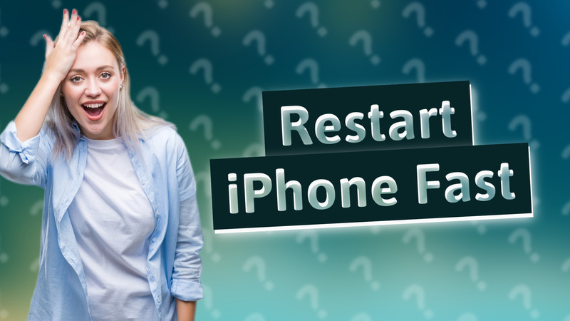 Restart iPhone Fast