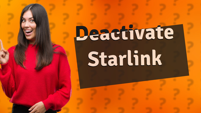 Deactivate Starlink