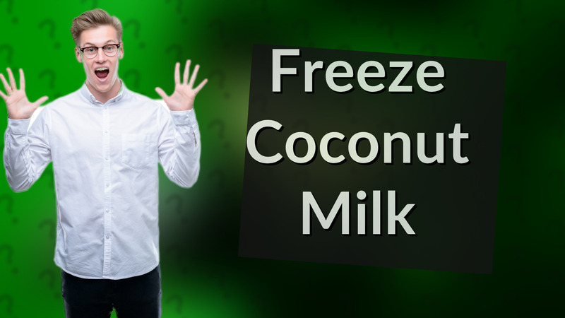 Freeze Coconut Milk