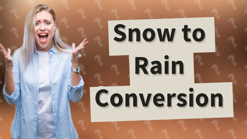 Snow to Rain Conversion